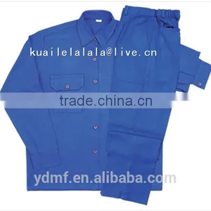 Cotton Polyester Royal Blue Shirt Pants 195gsm thumbnail-1