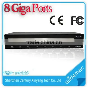 8 Port Steel Case Unmanaged 10/100M Ethernet Network Switch thumbnail-1