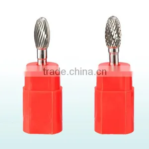 Oval Shape Tungsten Carbide Rotary Burrs 6mm Shank thumbnail-1