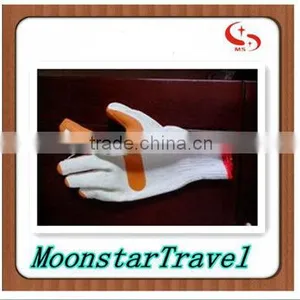 Full Sizes Latex Palm Coated Safety Cotton Gloves thumbnail-1