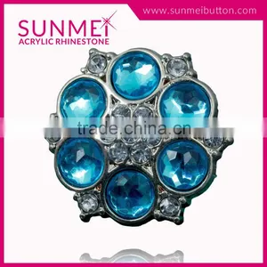 Factory Price Non Flat Back Large Rhinestone Buttons for Shoes thumbnail-2