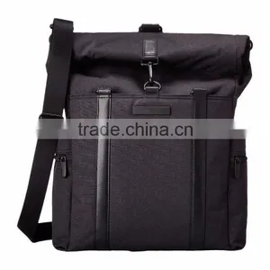 Foldable Nylon Designer Backpack With Leather Trim thumbnail-1
