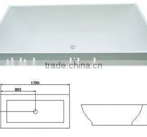 Massage Bathtub With Jacuzzy Heater Air Bubble Pump Massage Bathtub thumbnail-2