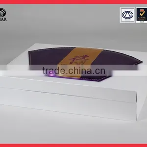 Custom Logo Display Fabric Cosmetic Packaging Leather Box For Gift thumbnail-2