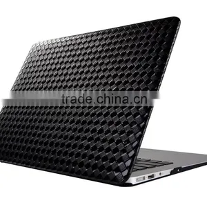 2016 New Woven Texture Leather Coated Hard Cover for MacBook Pro 13, Fashion Woven Leather+Plastic Case for MacBook thumbnail-1