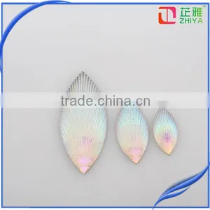 Sell Hot Horse Eye Shell Design AB Stone Without Holes Resin Stone thumbnail-1