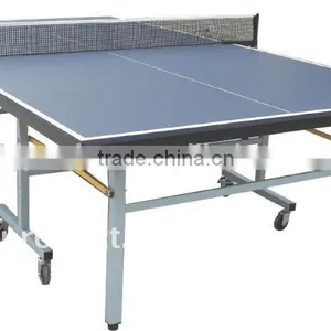 Factory Price 16mm MDF Indoor Table Tennis Table Folding up Table Tennis Table With Wheels thumbnail-4