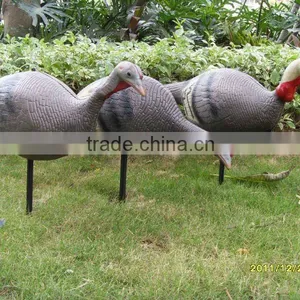 Supply Good Quality XPE Foam Painted or Flocked Outdoor Hunting Decoy Turkey, Foldable Lifelike Turkey Decoy For Sale thumbnail-1