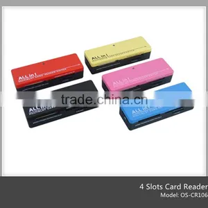 Bulk Cheap Oem Logo 4 Slots Card Reader Writer(OS-CR106) thumbnail-1