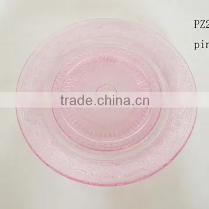 High Quality Pink Glass Dish for Wedding Party thumbnail-1