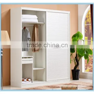 Eco-friendly Two Doors Wooden Wardrobe With High Quality thumbnail-4