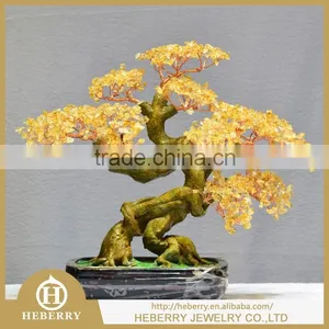 New Fashion Gemstone Metal Crystal Tree Shiny Polished Wholesale thumbnail-1
