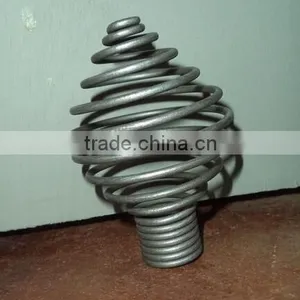 Iron Spiral Curtain Rod End & Finials thumbnail-4