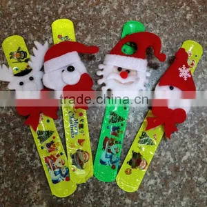 2014 Wholesale Promotional Slap Bracelet Cheap Slap Band Christma Style thumbnail-1