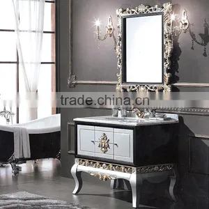 WTS3233 Hot Sales 30-inch Floor Mounted Black Color Bathroom Cabinet Vanities Free Sample thumbnail-4