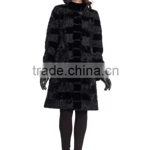 2015 Wholesale Genuine Sheep Fur Coat/new Style Sheep Fur Coat for Women thumbnail-1