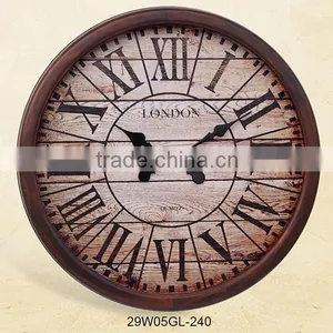 16 Inch High Quality and Big Size Home Decoration Roman Number Vintage Wall Mounted Clock thumbnail-2