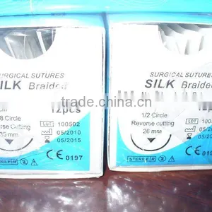 Medical Surgical Silk Suture With Needle thumbnail-1