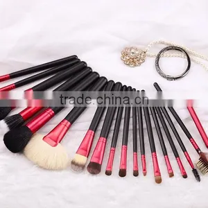High Quality 18pcs Red Makeup Brush Set,stock Product With Factory Price thumbnail-4