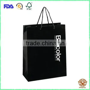 2016 New Glossy Lamination Shopping Paper Bag With Rope Handle thumbnail-2