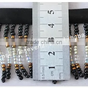 Newest Design 7cm Width Webbing Handmade Beaded Fringe Wholesale thumbnail-6