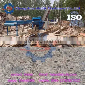 Wood Sawdust Crushing Machine Waste Wood Pallet Crusher With Nails Removed 0086-13703827012 thumbnail-1
