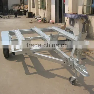 Hot Dip Galvanized Motorcycle Trailer 3 Rails thumbnail-1