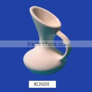 Small Vintage Porcelain White Single Flower Vase thumbnail-1