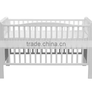 Luxury Solid Wood Baby Cot Bed Sleigh Cotbed Toddler Bed thumbnail-5