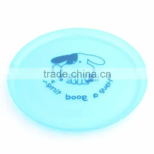 Plastic Cartoon Dog Flying Discs Printing Plastic Pet Frisbee Small Size 20cm thumbnail-3