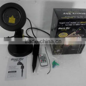 Motion/ Static/ Lighting Outdoor Indoor Lawn Laser Projector Light With Remote Controller thumbnail-6