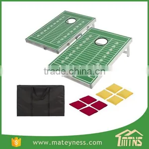 Football Field Cornhole Bag Toss Game Set thumbnail-1