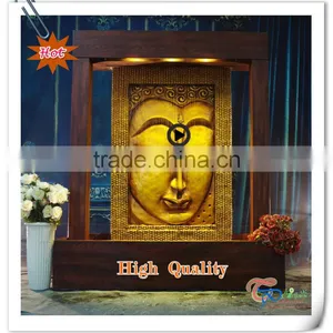 Own Factory Handmake Resin Indoor Golden Big Buddha Water Fountain thumbnail-1