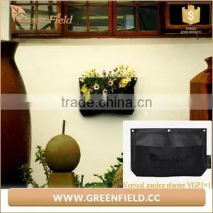 Black Color Felt Planter Wall Hanging Bags thumbnail-6