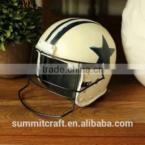 Vintage Style Resin Motorbike Helmet Prop Decoration thumbnail-3