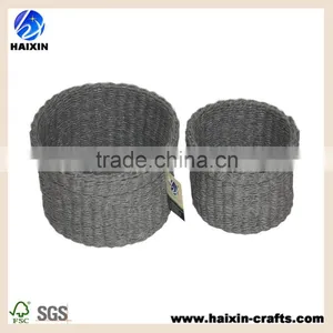 Gray Paper String Basket Weave thumbnail-1