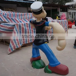 Customized Made FRP Strong Man Cartoon Character thumbnail-5