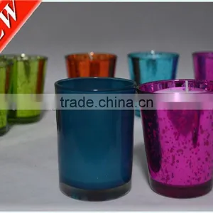 Holder Candle,props for the Wedding,frosted Glass Candle Jars thumbnail-1