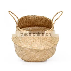 Nature Seagrass Storage Basket/ Decorative Seagrass Baskets thumbnail-3