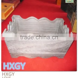 Natural Design Wood Garden Flower Pot thumbnail-1