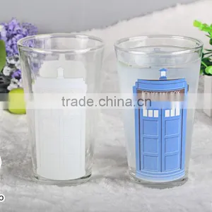 Custom Design Hot Sale Temperature Color Change Glass Cup thumbnail-2