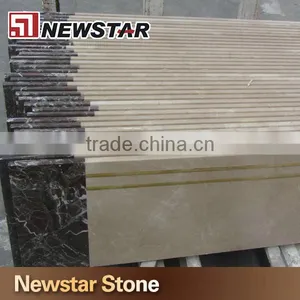 Polished Purple and Beige Marble Stair Step Marble Staircase thumbnail-1