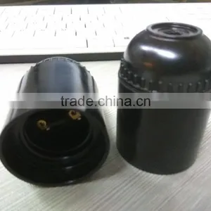 Black E27 Bakelite Lamp Holder With CE thumbnail-4