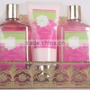 4 PCS BATH SET W/WIRE BASKET thumbnail-1