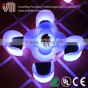 Led Flower Shape Party Table and Chair thumbnail-1