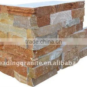 Yellow Wood Vein Slate Corner Panel thumbnail-1
