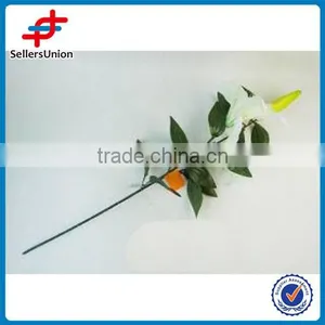 Cheap Wholesale Artificial Flowers, Decorative Artificial Flower Making, Cheap Artificial Poinsettia Flower thumbnail-1