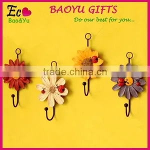 Creative Resin Wall Hook Home Decorative Wall Hook Flowers Wall Hook thumbnail-1
