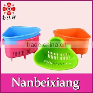Food Grade Kitchenware Triangle Plastic Rice Colander thumbnail-1