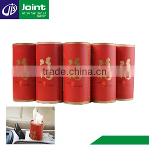 Small Round Tissue Box Design Car Paper Napkin Box For Traveling thumbnail-1